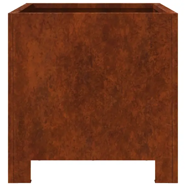 Aia taimekastid ilmastikukindlast terasest, 2 tk, pruun, põhjaga, 30 x 30 x 30 cm – 8