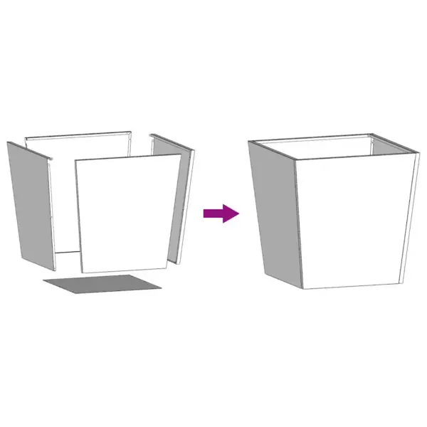 Aia taimekastid ilmastikukindlast terasest, pruun, 2 tk, 50 x 50 x 50 cm – 11