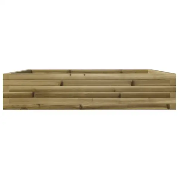 Aia taimekast immutatud männipuidust, pruun, 110 x 110 x 23 cm – 5