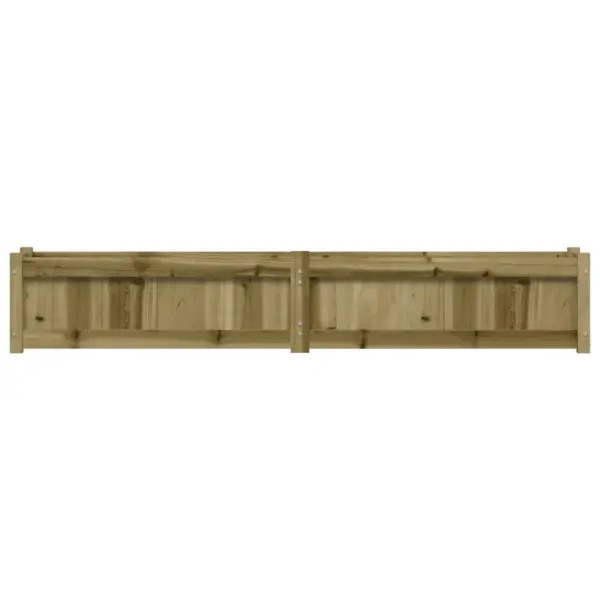 Immutatud männipuidust aia taimekast, pruun, 180 x 31 x 31 cm – 5