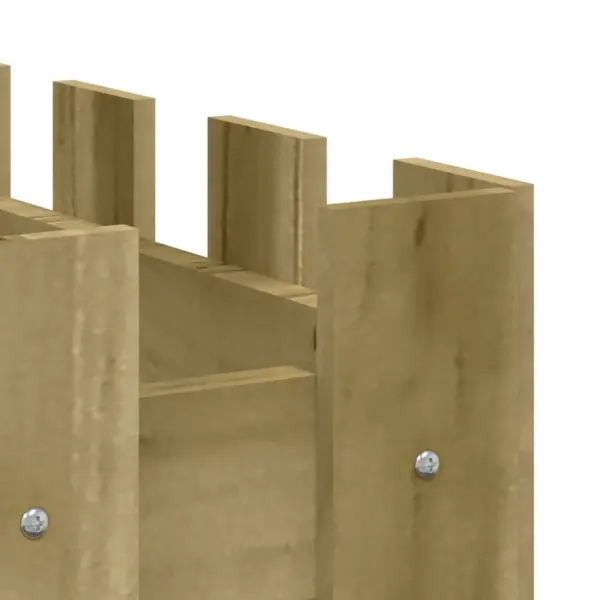 Kõrgendatud taimelava aia disainiga, immutatud männipuit, 100 x 50 x 70 cm – 7