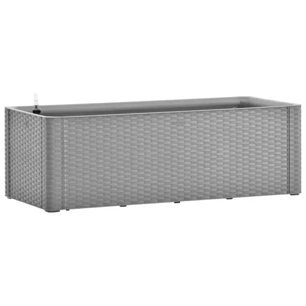 Isekastmisega peenrakast rotangimustriga, kivihall, 100 x 43 x 33 cm, 90 l - 2