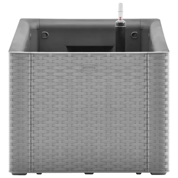Isekastmisega peenrakast rotangimustriga, kivihall, 100 x 43 x 33 cm, 90 l - 4