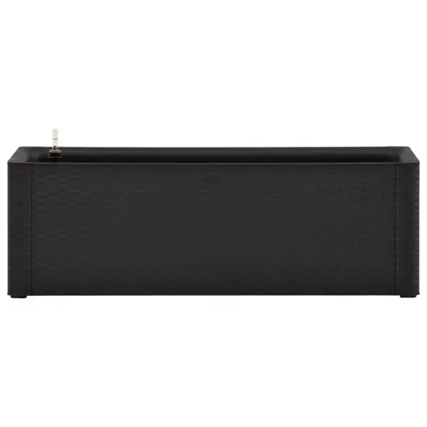 Isekastmissüsteemiga taimelava, rotangi välimusega, antratsiithall, 100 x 43 x 33 cm, 90 l – 3