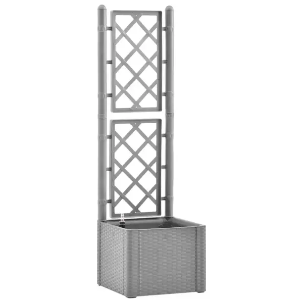 Isekastuv peenrakast võrega, kivihall plast, 35 l, 43 x 43 x 142 cm – 2