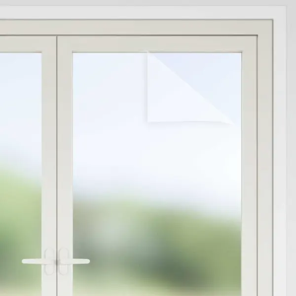 Isekleepuv matt aknakile jäävalge, 45 x 500 cm, PVC – 4