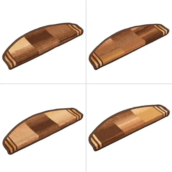 Isekleepuvad pruunid trepivaibad, 10 tk, 65 x 21 x 4 cm, 100% polüamiid – 7