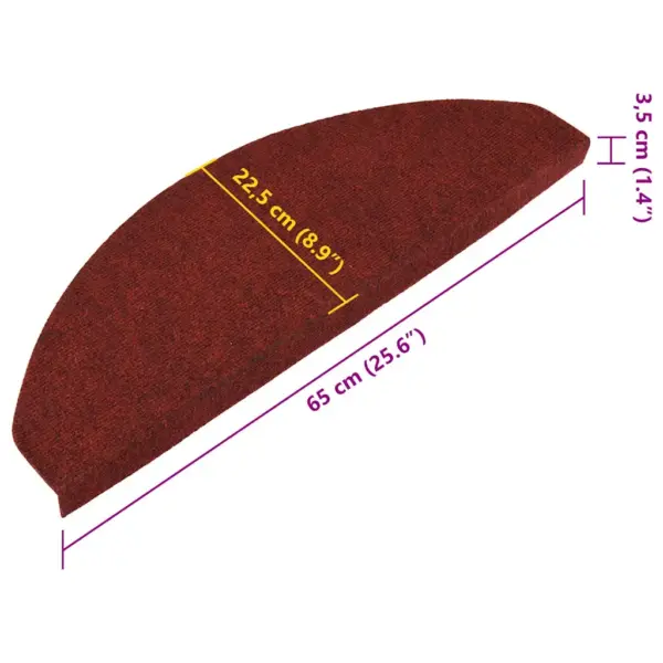 Isekleepuvad trepivaibad, 15 tk, punane nõelvilt, 65 x 22,5 cm – 9