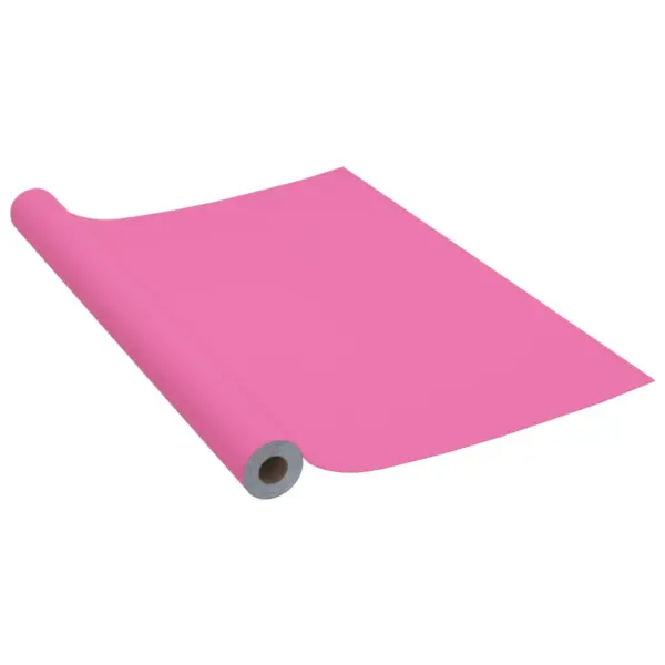 Iseliimuv mööblikile kõrgläikega roosa PVC, 500 x 90 cm – 2