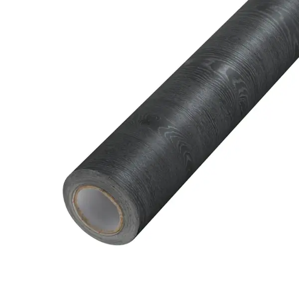 Iseliimuv puidumustriga mööblikile, must, PVC, 500 x 90 cm – 6