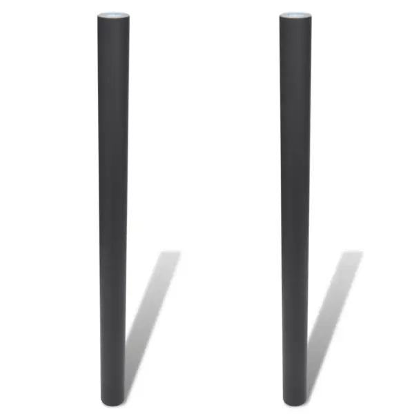 Iseliimuv tahvlilaadne seinakleebis, 2 rulli, must PVC, 45 x 200 cm, kriitidega – 3