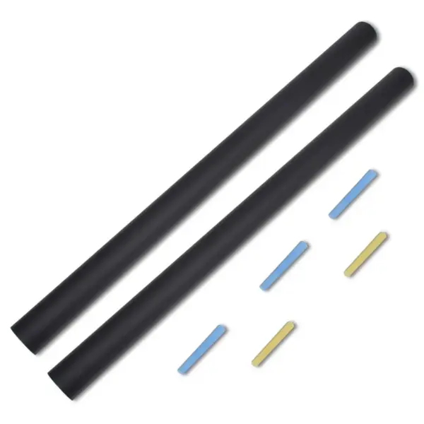 Iseliimuv tahvlilaadne seinakleebis, 2 rulli, must PVC, 45 x 200 cm, kriitidega – 5