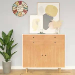 Iseliimuv vaheritooni mööblikile puidusüüga, PVC, 500 x 90 cm