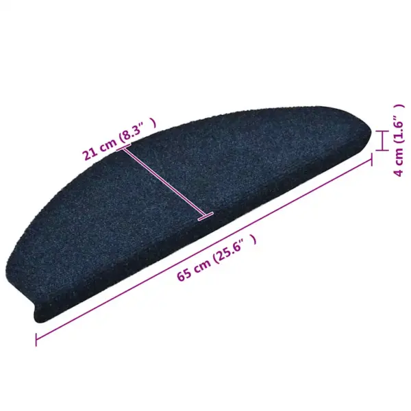 Iseliimuvad poolringikujulised trepimatid, tumesinine, 5 tk, 65 x 21 x 4 cm – 8