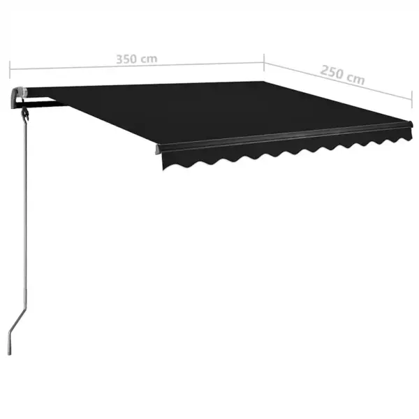 Iseseisev elektriline varikatus puldiga, antratsiithall, 350 x 250 cm - 13