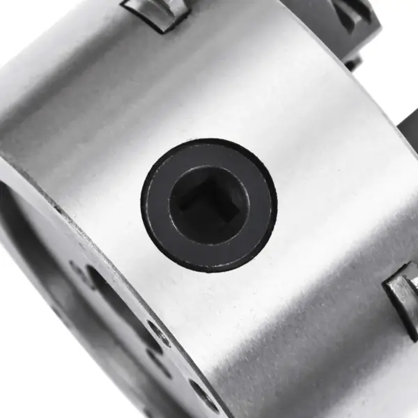 Isetsentreeruv 4-haaratsiline treipingi padrun 100 mm, HT300 teras, hõbedane-must – 8