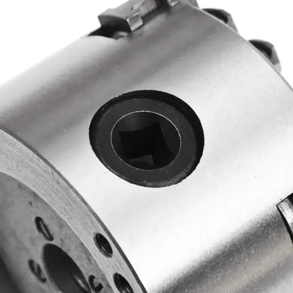 Isetsentreeruv 4-haaratsiline treipingi padrun, 80 mm, HT300 teras, hõbedane ja must – 7