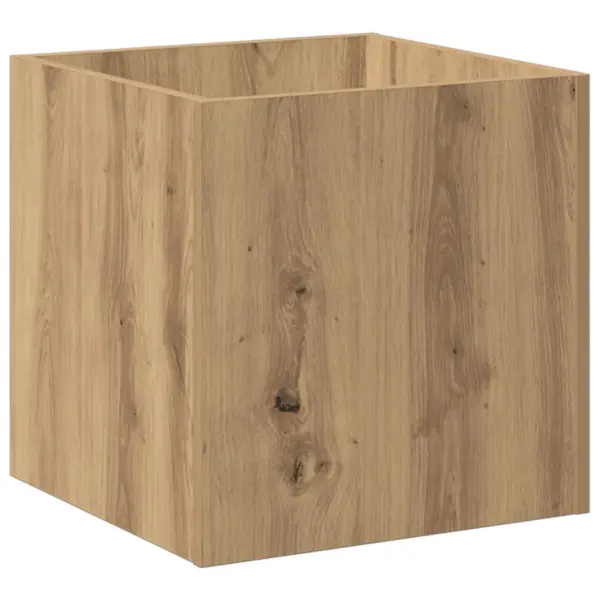 Ruudukujuline istutuskast kunsttammega, tehispuit, 40 x 40 x 40 cm – 6