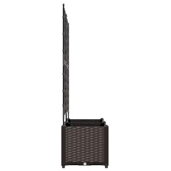 Pruun terasest istutuskast trellisega, 2 tk, 80 x 40 x 143 cm – 6