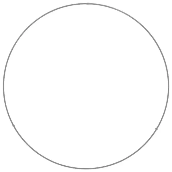 Hõbedane roostevabast terasest istutusrõngas, 80 x 80 x 20 cm – 6