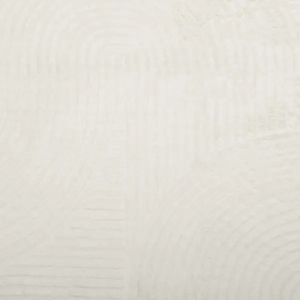 Ümmargune lühikese karvaga vaip IZA, kreemjasvalge, Ø 200 cm, 100% polüester – 9