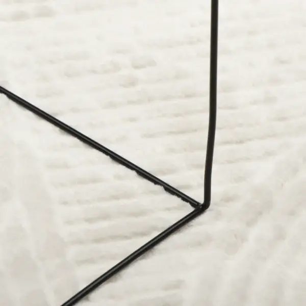 Ümmargune skandinaavialik vaip IZA, kreemjasvalge, lühikeste narmastega, Ø 120 cm – 8