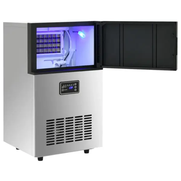 Jäämasin roostevabast terasest, hõbedane, 45 kg/24 h – 4