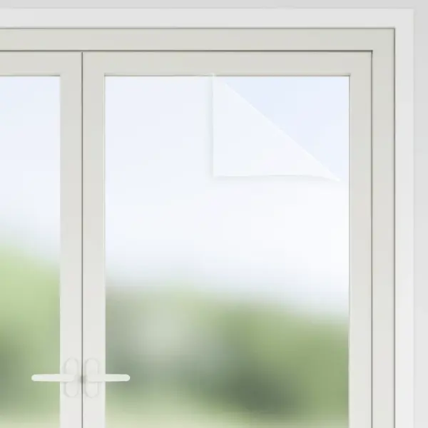 Iseliimuvad jäätunud aknakiled, mattvalge PVC, 60 x 2000 cm, 5 tk kaabitsatega – 4