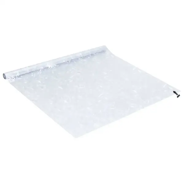 Jäätunud lillemustriga aknakiled privaatsuseks, PVC, läbipaistev, 2 tk, 90 x 500 cm – 5