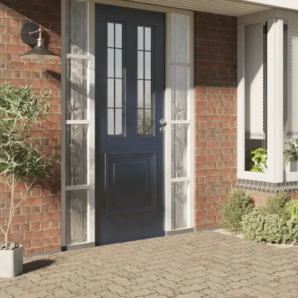 Jäätunud bambuse mustriga staatiline aknakile, läbipaistev PVC, 45 x 500 cm – 2