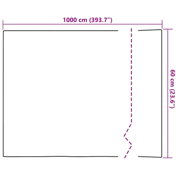 Staatiline jäätunud aknakile lillemustriga, läbipaistev PVC, 2 tk, 60 x 500 cm – 8