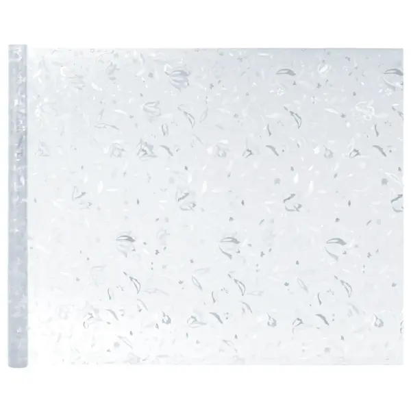 Staatiline jäätunud aknakile lillemustriga, PVC, läbipaistev, 4 tk, 45 x 500 cm – 4