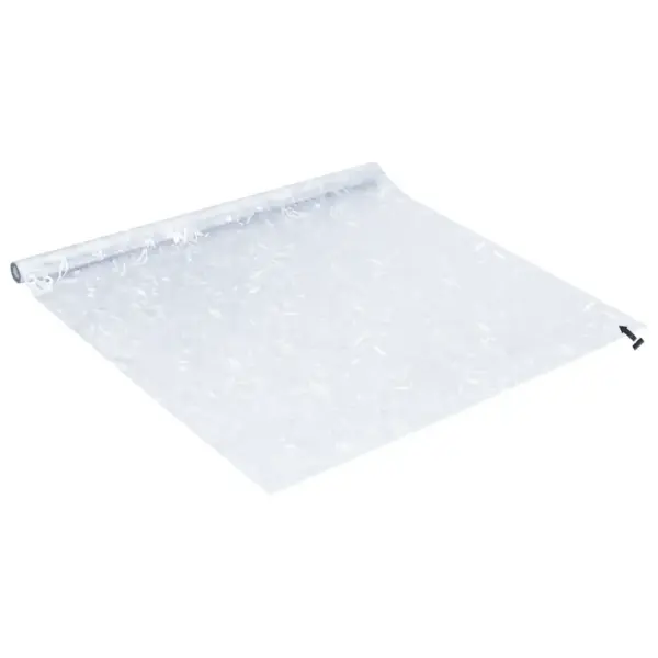 Staatiline jäätunud aknakile lillemustriga, PVC, läbipaistev, 4 tk, 45 x 500 cm – 5