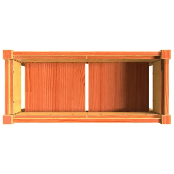 Jalgadel aia taimekastid, 2 tk, vahapruun männipuidust, 70 x 31 x 70 cm – 9