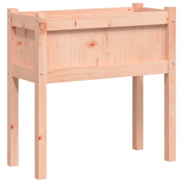 Jalgadel puidust taimekastid, 2 tk komplekt, töötlemata ebatsuugapuit, 70 x 31 x 70 cm - 4