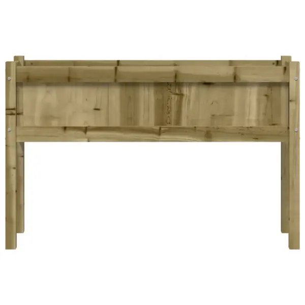 Jalgadel puidust taimekastid, 2 tk, pruun survetöötlusega immutatud männipuit, 110 x 31 x 70 cm – 5