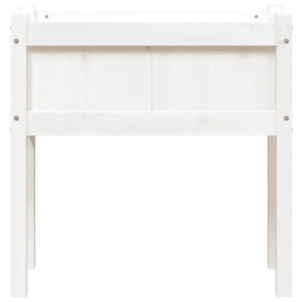 Jalgadel taimekast, valge männipuidust, 70 x 31 x 70 cm – 5