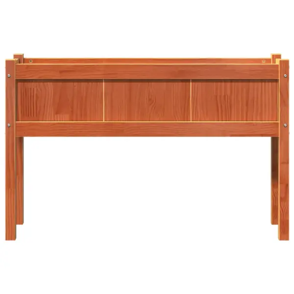 Jalgadel taimekastid 2 tk, vahapruun männipuidust, 110 x 31 x 70 cm – 6