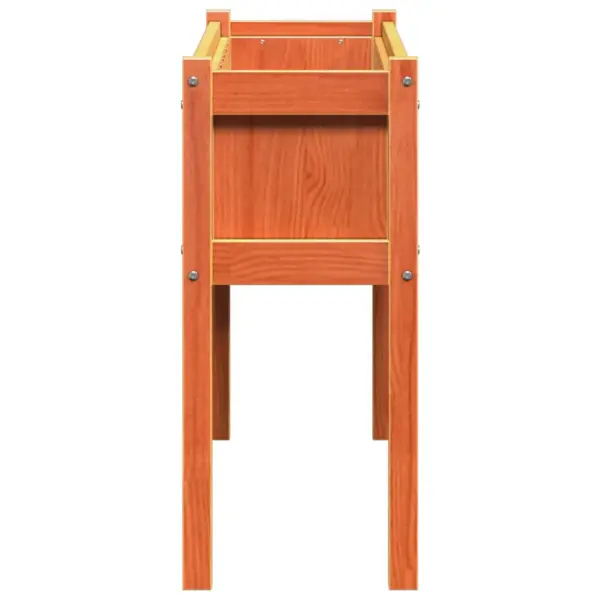 Jalgadel taimekastid 2 tk, vahapruun männipuidust, 110 x 31 x 70 cm – 7