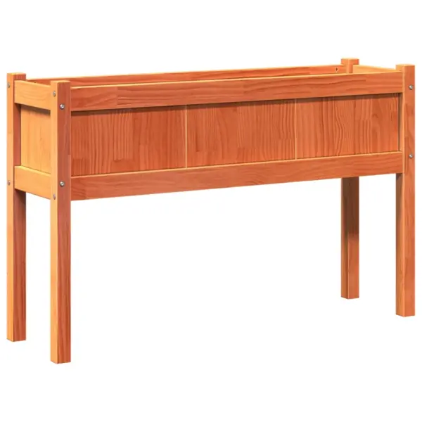 Jalgadel taimekastid 2 tk, vahapruun männipuidust, 110 x 31 x 70 cm – 8