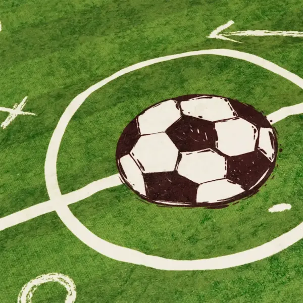 Lastetoa vaip jalgpalliväljaku mustriga, roheline, 160 x 230 cm, masinpestav – 7