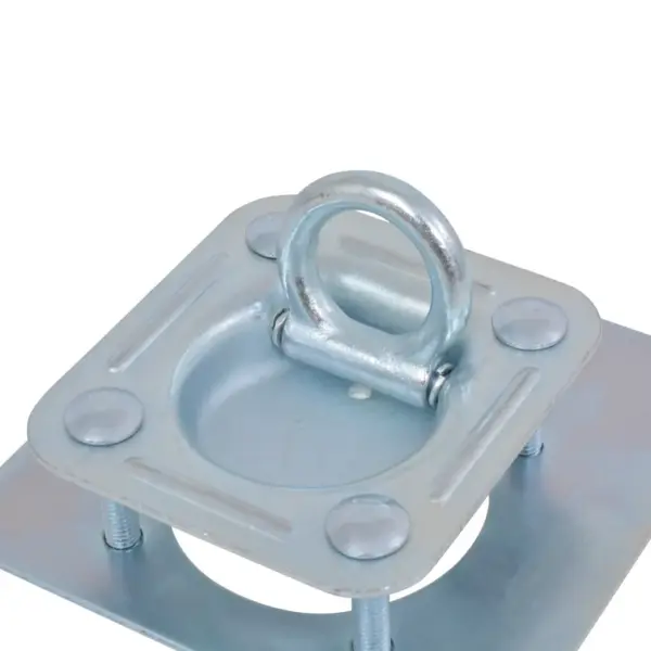 Järelkäru sidumisrõngaste komplekt tagaplaatidega, 6 tk, tsingitud teras, 2000 kg – 6