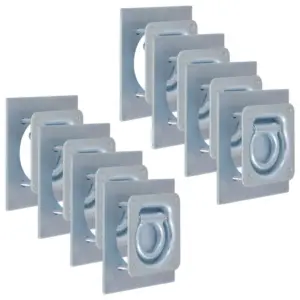 Järelkäru sidumisrõngad 8 tk, tsingitud teras, 2000 kg kandevõime