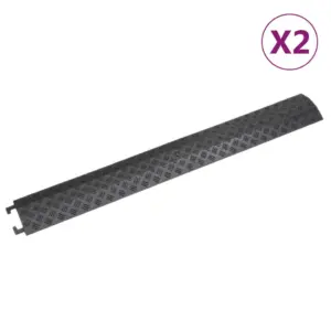 PVC kaablikaitse kaldteed, 2 tk, must, 98,5 cm