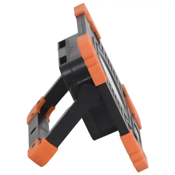 Kaasaskantav LED-töövalgusti 10 W, külm valge, ABS, must ja oranž – 5