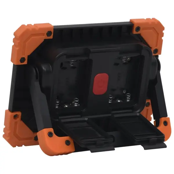 Kaasaskantav LED-töövalgusti 10 W, külm valge, ABS, must ja oranž – 7