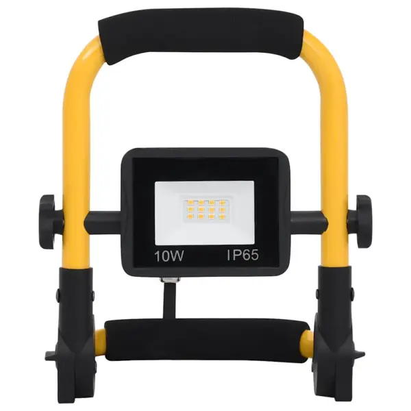 Käepidemega LED töölamp, soe valge valgus, 10 W, 700 lm, must-kollane – 5