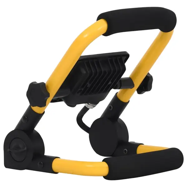 Käepidemega LED töölamp, soe valge valgus, 10 W, 700 lm, must-kollane – 7