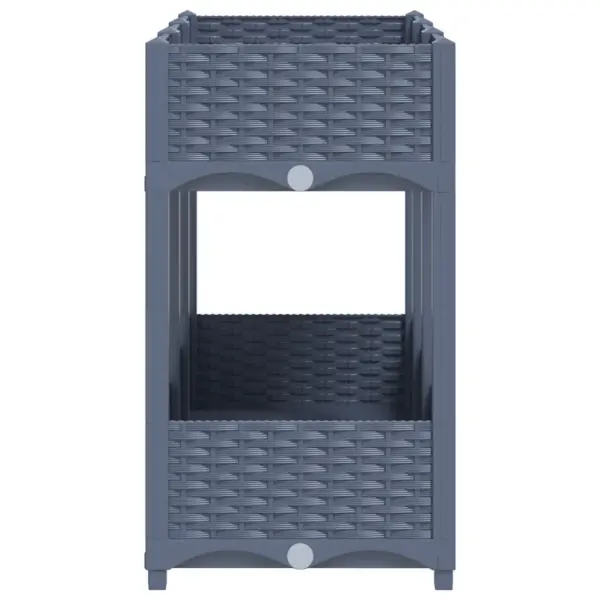 Kahe tasandiga taimekast, sinakashall polüpropüleen, 120 x 40 x 71 cm – 4