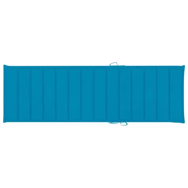 Kahekohaline päevitustool siniste patjadega, immutatud männipuit, 198 x 135 cm – 7